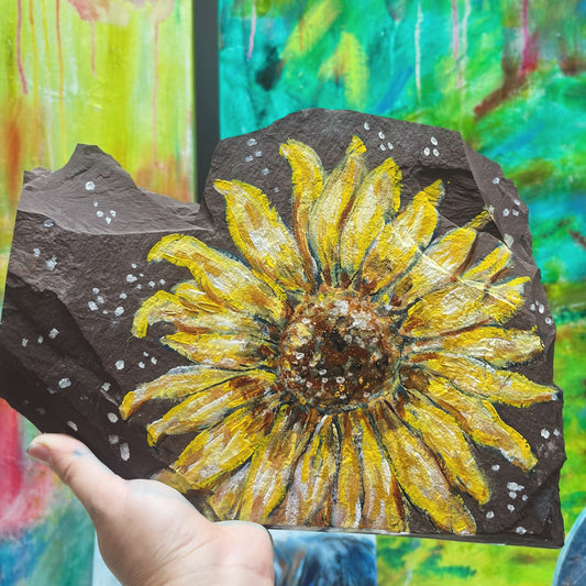 Garden Slate Art - Sunflower