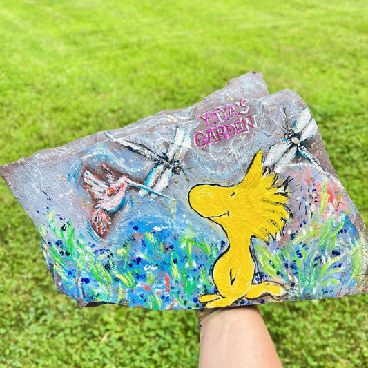 Custom Garden Slate - Woodstock Bird